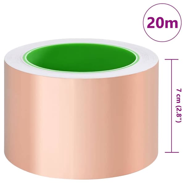 vidaXL Koppartejp 6 pcs Koppar 2000 x 7 cm Koppar