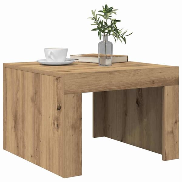 vidaXL Kaffebord Artisan Eik 50 x 50 x 35 cm Konstruert tre