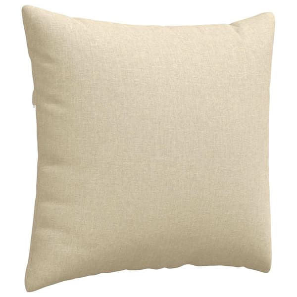 vidaXL Soffkuddar 2 st Kräm 45 x 45 cm tyg