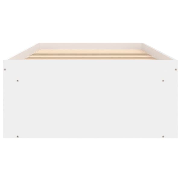 vidaXL Sengeramme hvit 75x190 cm
