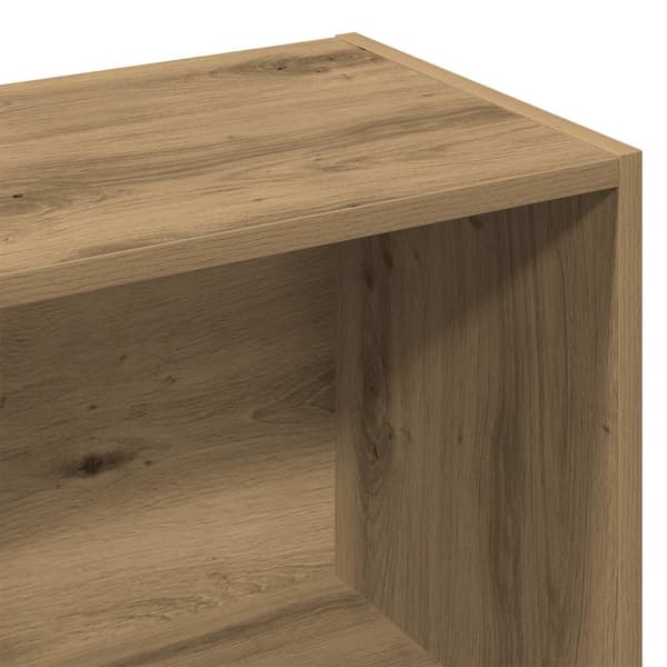vidaXL Bokhylle artisan eik 60,5x30x90 cm konstruert tre