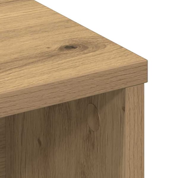 vidaXL Hodegavlskap Artisan Eik 100 x 19 x 103,5 cm Konstruert tre
