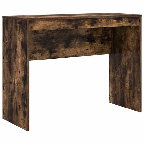 vidaXL Skrivebord Røkt eik 100 x 40 x 76 cm