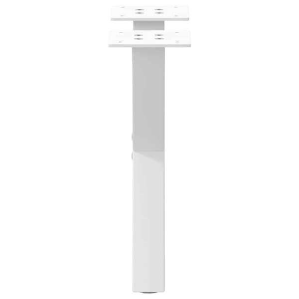 vidaXL Soffbordsben X-formade 2 st vit 37x(30-31) cm stål