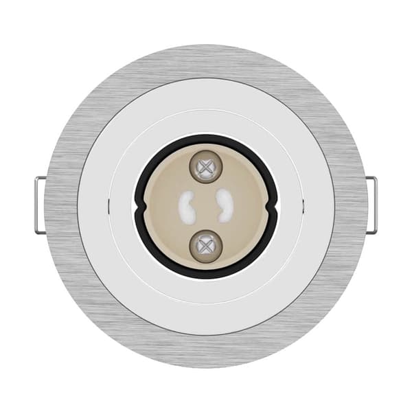 vidaXL Spotlight 24 pcs sølv 9 x 9 x 2 cm Aluminium