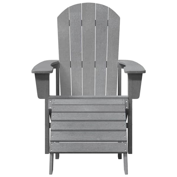 vidaXL Hage Stol 2 pcs Lysegrå 83 x 74 x 92 cm Polyethylen