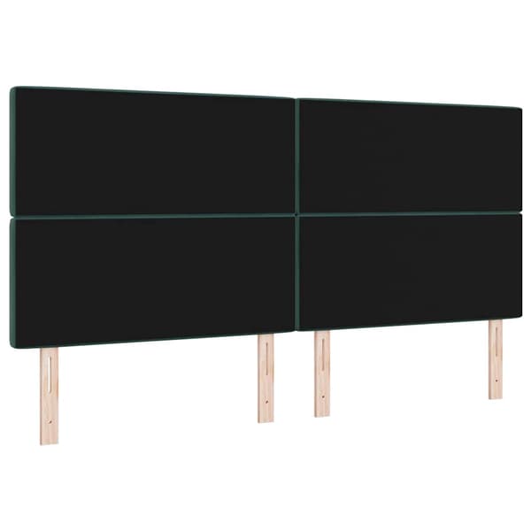 vidaXL Huvudgavel Mörkgrön 200 cm Sammet