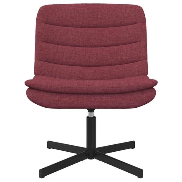 vidaXL Skrivstol Vinröd 63 x 75 x 76 cm tyg