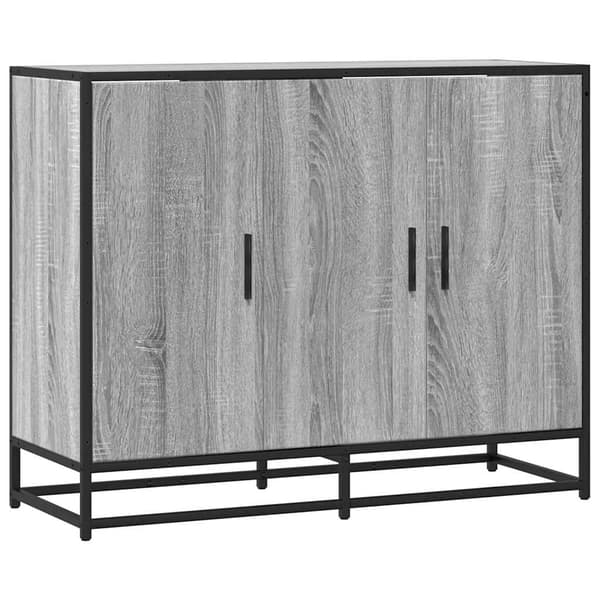 vidaXL Skänk grå sonoma 94x35x76 cm konstruerat trä