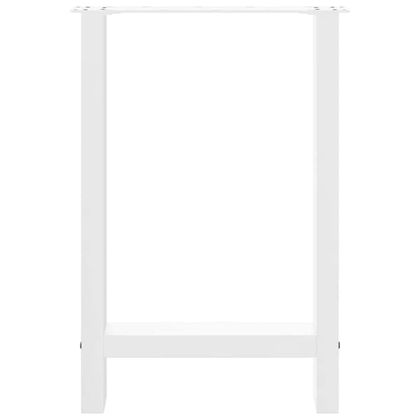 vidaXL Soffbordsben vit 2 st 50x(72-73) cm stål