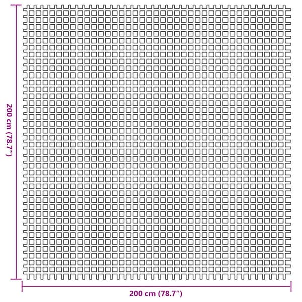 vidaXL Teppe til telt Blå 200 x 200 cm Polyester