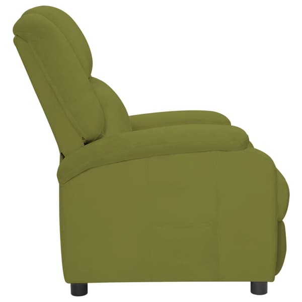 vidaXL Reclinerfåtölj ljusgrön sammet