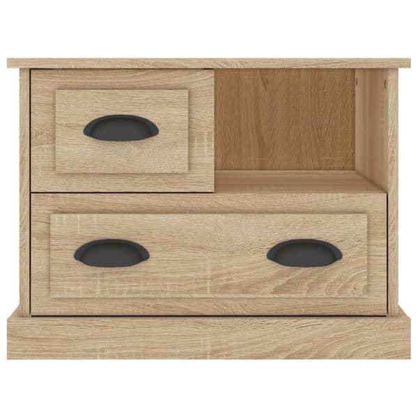 vidaXL Nattbord sonoma eik 60x39x45 cm
