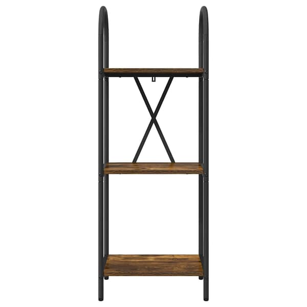 vidaXL Bokhylle Røkt eik 40 x 30 x 109 cm Konstruert tre