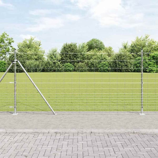 vidaXL Stängselstolpe Galvaniserad 25 x 1,2 m Stål