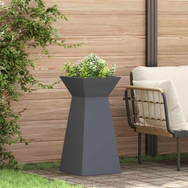 vidaXL Søyleplanter 2 pcs Antrasitt 35 x 35 x 73 cm