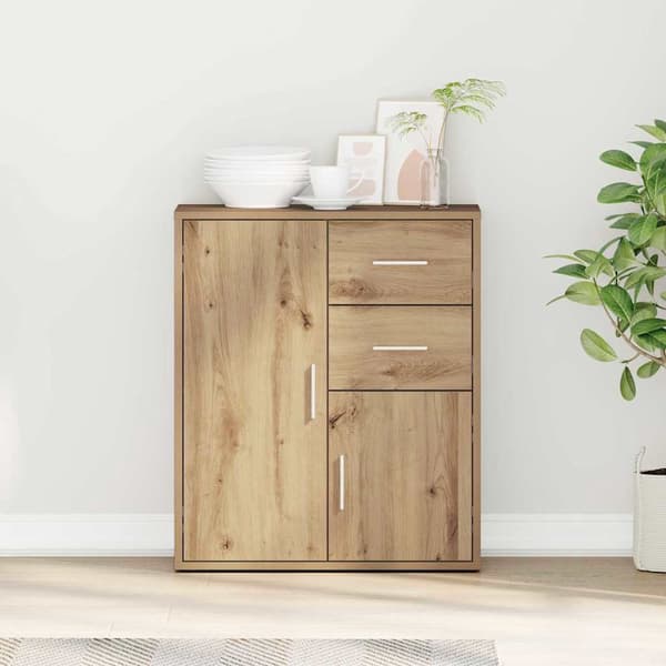 vidaXL Serviesskap Artisan Eik 60 x 31 x 70 cm Konstruert tre