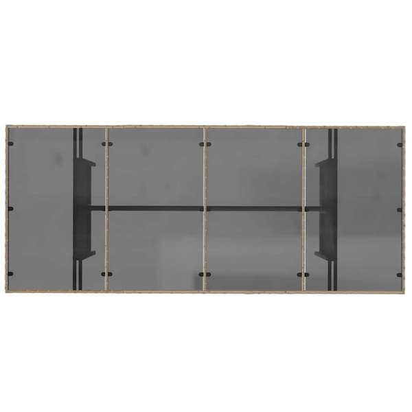 vidaXL Hage Spisegruppe 7 pcs Beige polyrotting