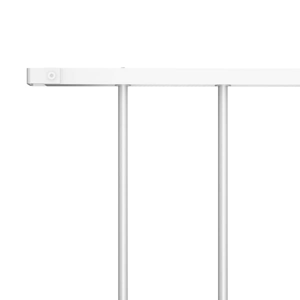 vidaXL Staketpanel Woerden pulverlackerad stål 1,7x1,17 m vit