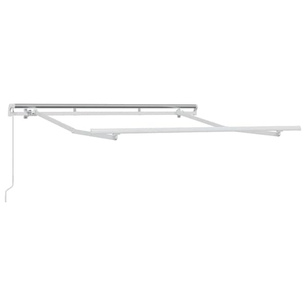 vidaXL Markiseramme Hvit 2,5 x 2 m Metall