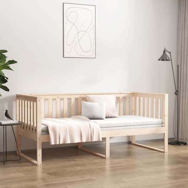 vidaXL Dagbädd 90x200 cm massiv furu