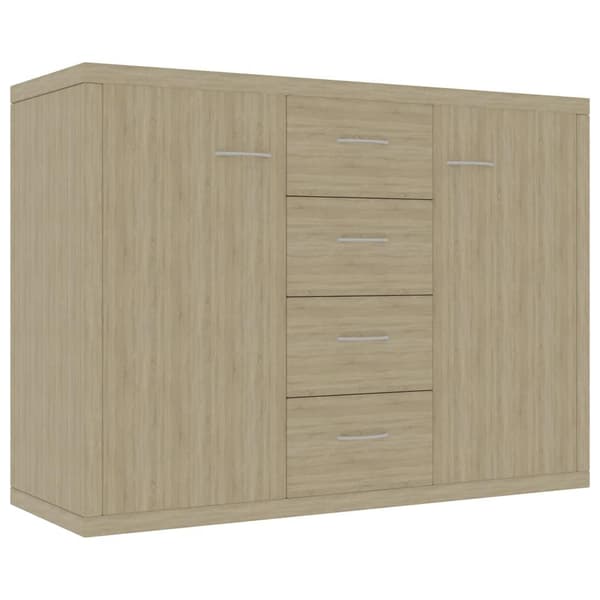 vidaXL Skjenk sonoma eik 88x30x65 cm sponplate