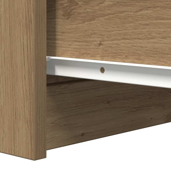 vidaXL Skjenk artisan eik 37,5x35x76 cm konstruert tre