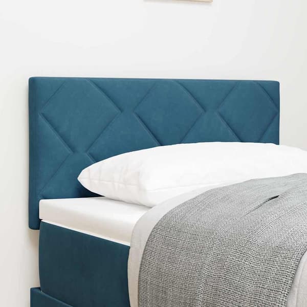 vidaXL LED huvuddyna Mörkblå 80 cm Sammet