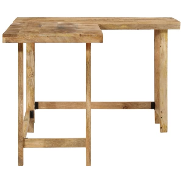 vidaXL Skrivebord 165x110x75 cm heltre mango