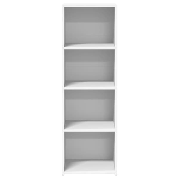 vidaXL Hylle hvit 40x41x124 cm konstruert tre