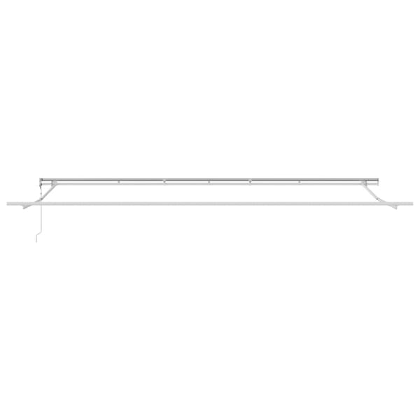 vidaXL Markise Hvit 6 × 3,5 m Metall
