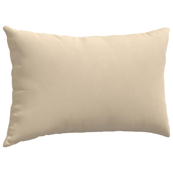 vidaXL Soffkuddar 2 st Kräm 50 x 30 cm tyg