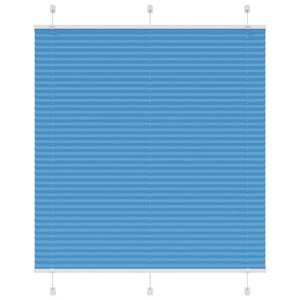 vidaXL Plisserad persienn blå 120x150 cm tyg bredd 119,4cm polyester