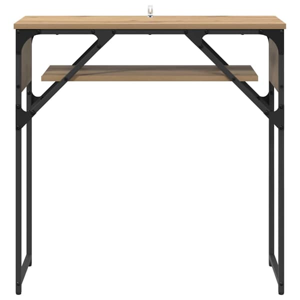 vidaXL Konsollbord Artisan Eik 75x30x75cm Konstruert tre