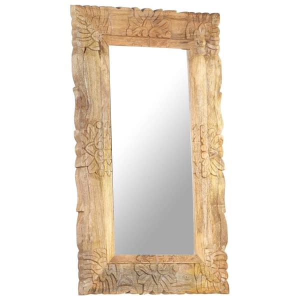 vidaXL Speil 80x50 cm heltre mango