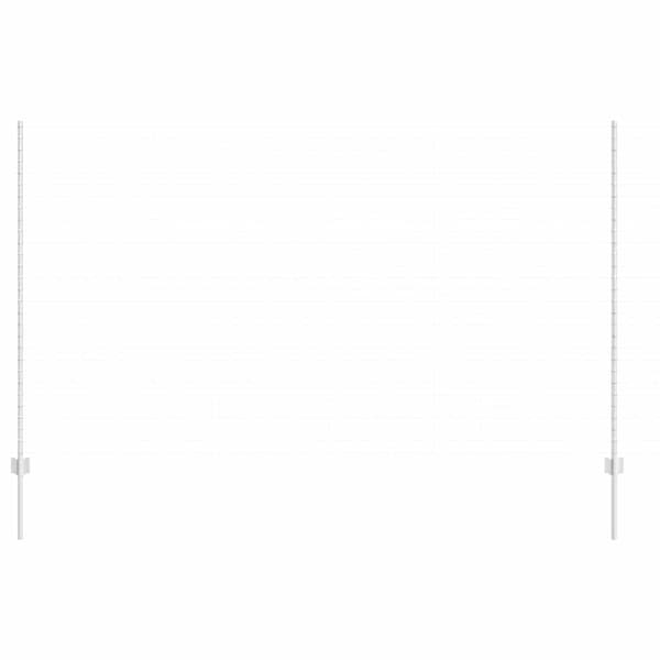 vidaXL Stängselstolpe 11 pcs Silver 150 cm Stål