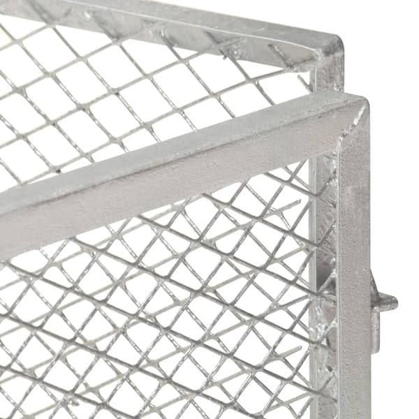 vidaXL Kompost 85x85x70 cm galvaniserat järn