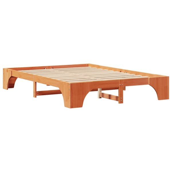 vidaXL Sängram Vit Trä 90 x 190 cm Minimalistisk Sängram Rektangulär