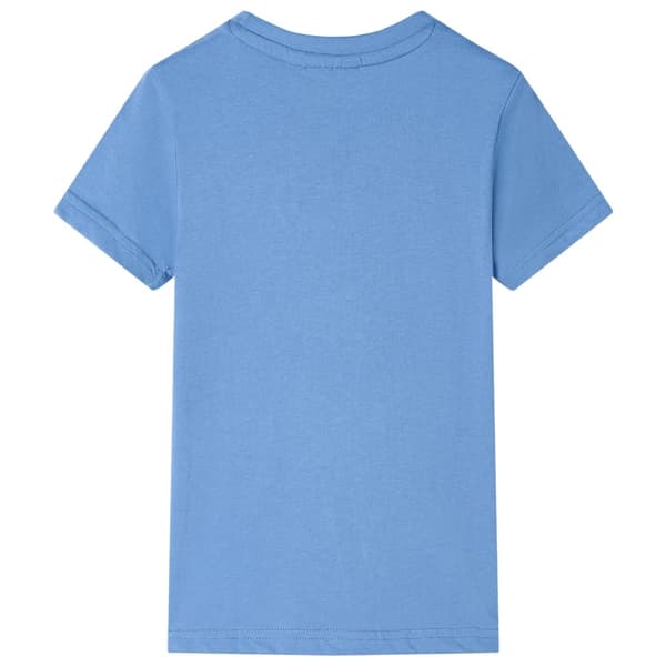 vidaXL T-shirt för barn medelblå 140