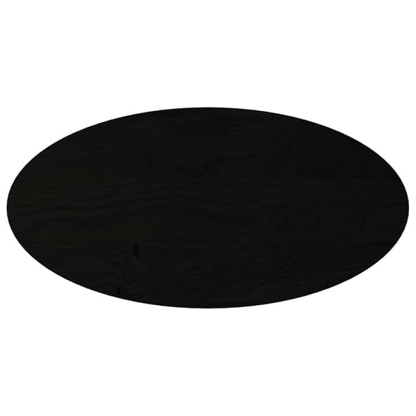 vidaXL Bordplate mørkebrun 100x50x4 cm oval heltre eik