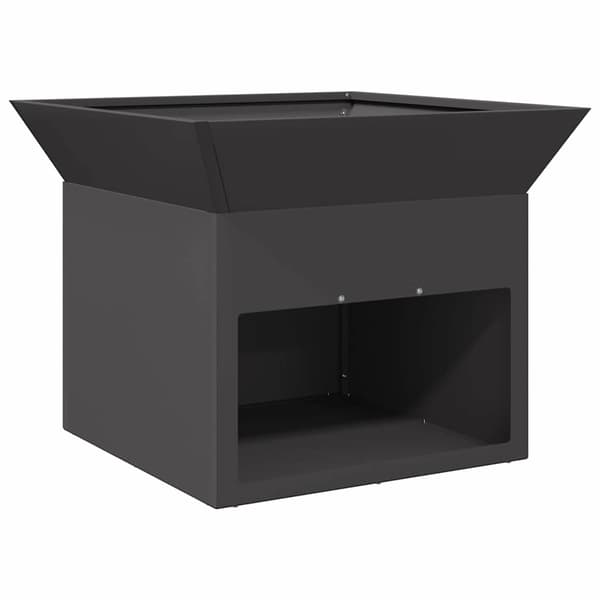 vidaXL Eldstad Svart 50 x 50 x 40 cm Stål