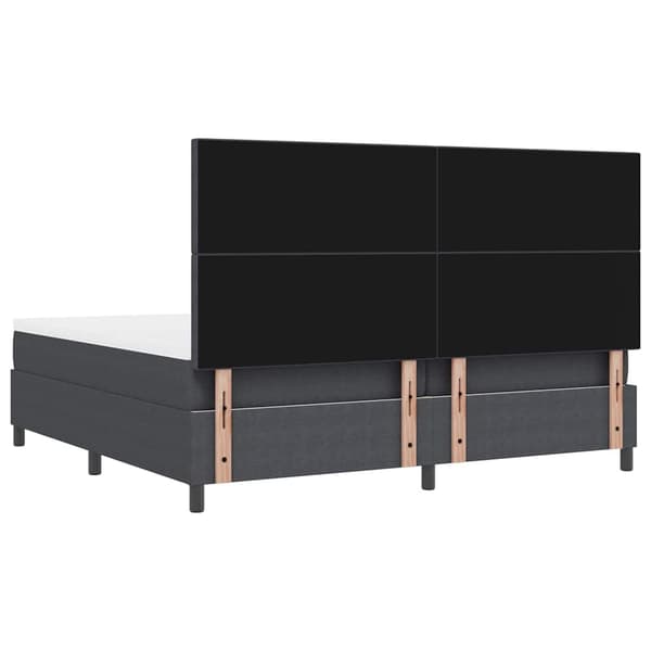 vidaXL Bäddfjäder Mörkgrå och vit 200 x 200 cm Kordread tyg