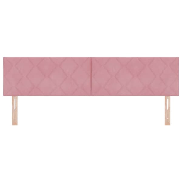 vidaXL LED huvuddyna Rosa 180 cm Sammet