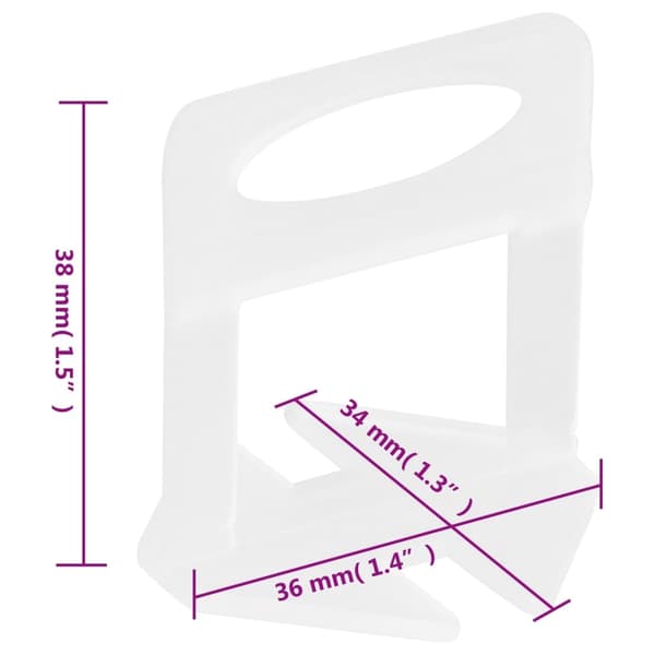 vidaXL Flisklips 250 stk 1,5 mm