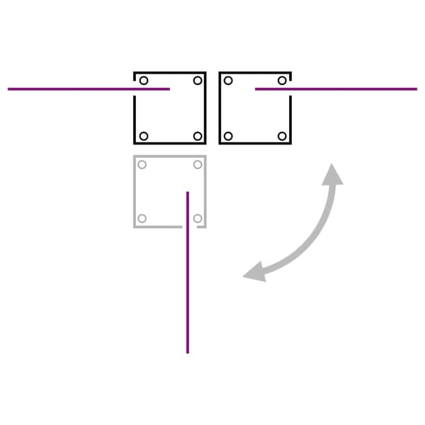 vidaXL Uttrekkbar sidemarkise 100x600 cm blå