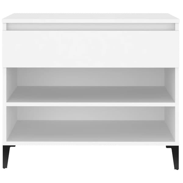 vidaXL Skoskap hvit 70x36x60 cm konstruert tre