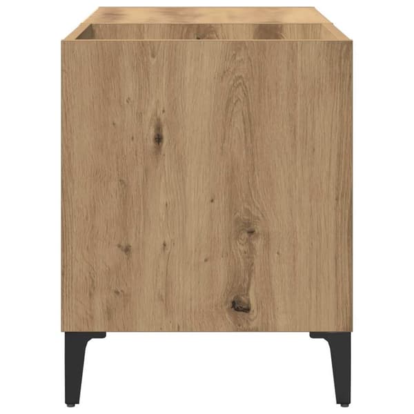 vidaXL Plateskap artisan eik 84,5x38x48 cm konstruert tre
