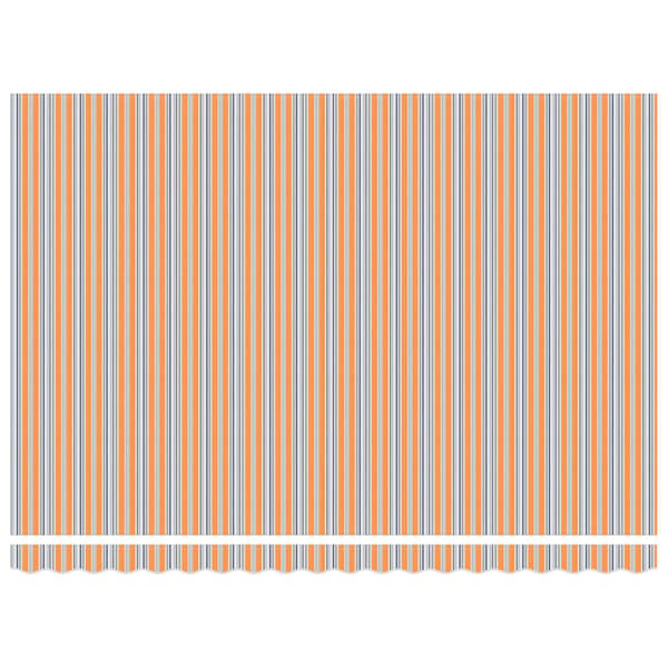 vidaXL Utfällbar markis Flerfärgsdesign 450 × 300 cm