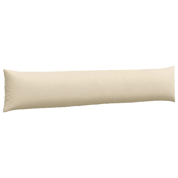 vidaXL Soffkuddar 2 st Kräm 200 x 40 cm tyg
