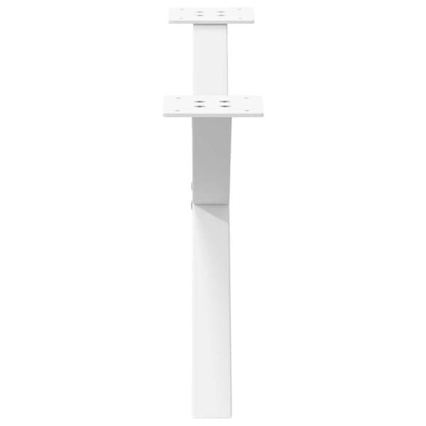 vidaXL Soffbordsben X-formade 2 st vit 70x(30-31) cm stål